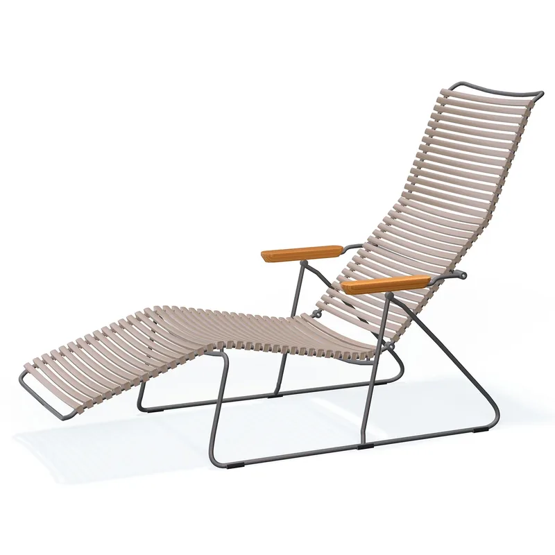 Click Sonnenliege sand lamellen bamboo von Houe – Produktfoto