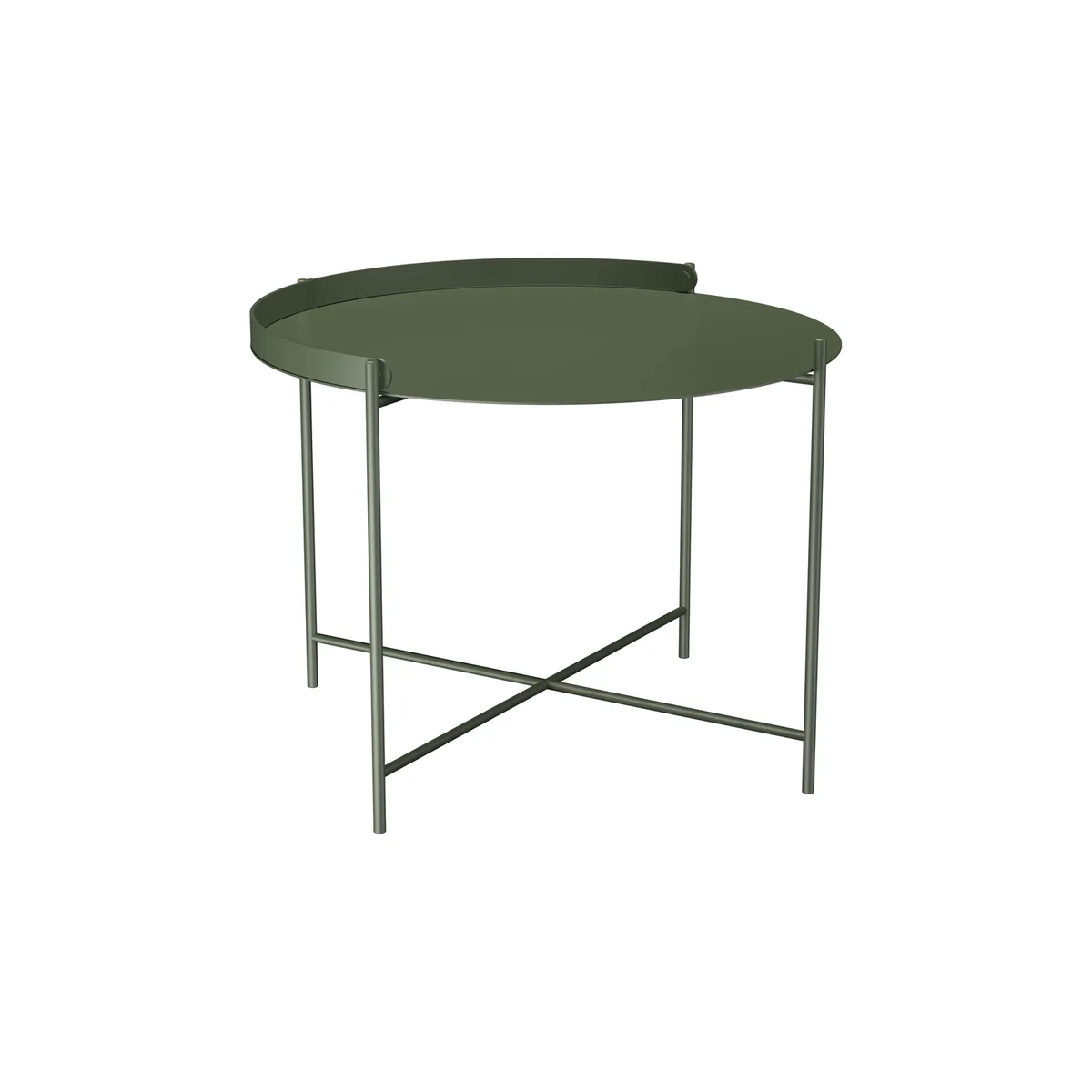 Couchtisch Edge - Grün - thermolackierter Stahl - Designer Roee Magdassi von Houe – Produktfoto