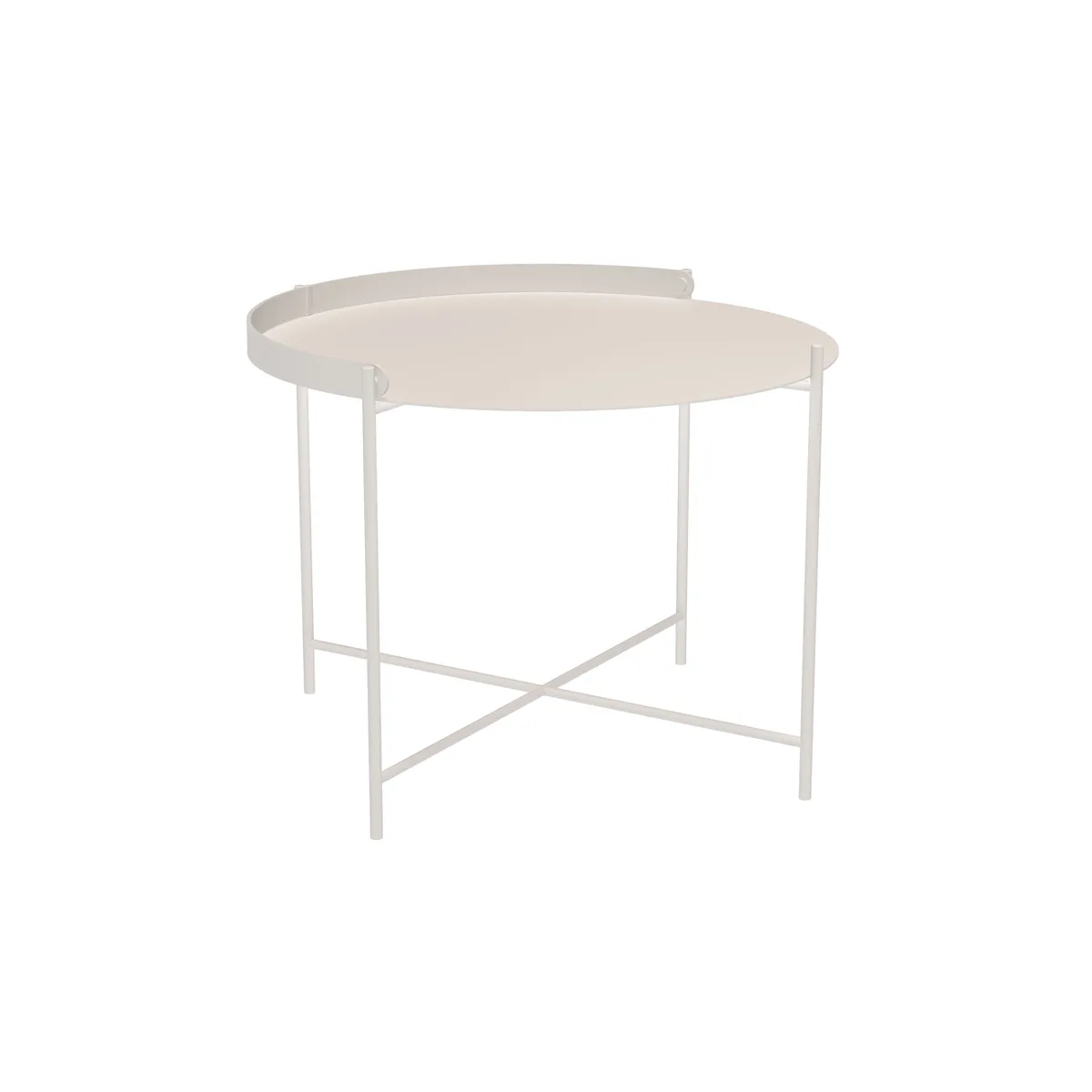 Couchtisch Edge - Weiß - thermolackierter Stahl - Designer Roee Magdassi von Houe – Produktfoto