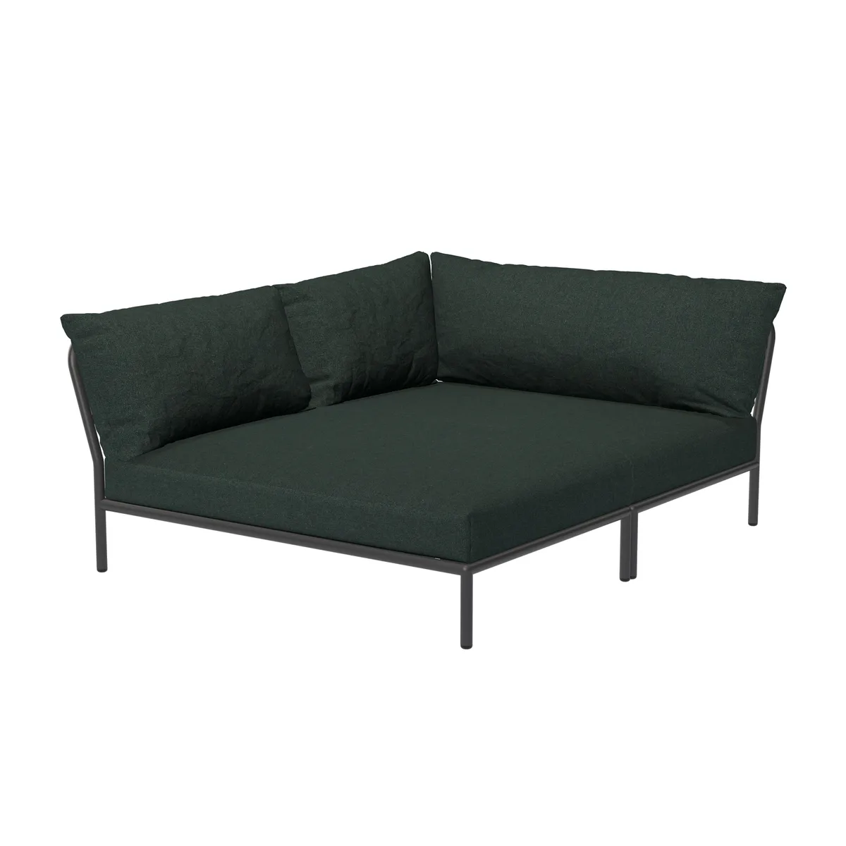 Doppel-Sonnenliege Level 2 - Grün - Sunbrella Heritage Stoff - Designer Henrik Pedersen de Houe – photo du produit