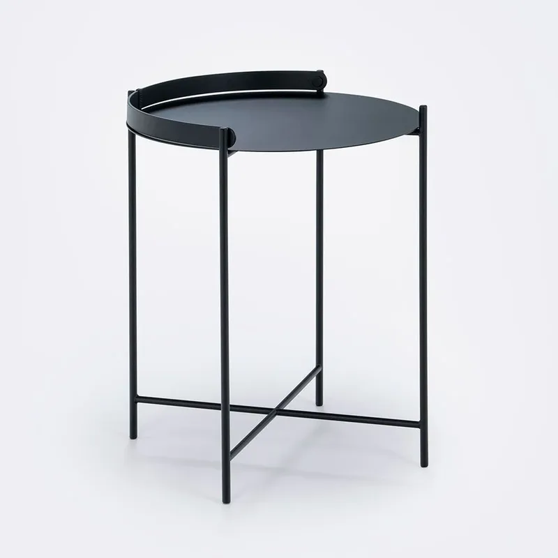 Edge Beistelltisch 46 cm Stahl schwarz från Houe – produktbild