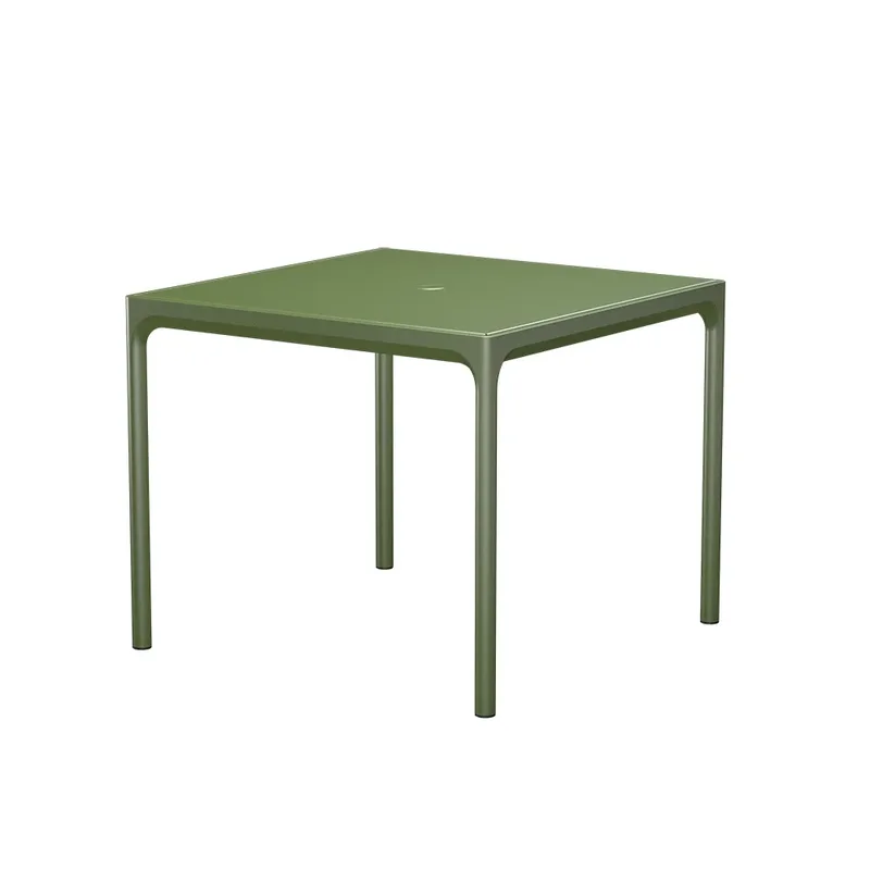 FOUR Aluminium Tisch 90x90 cm olivgrün von Houe – Produktfoto