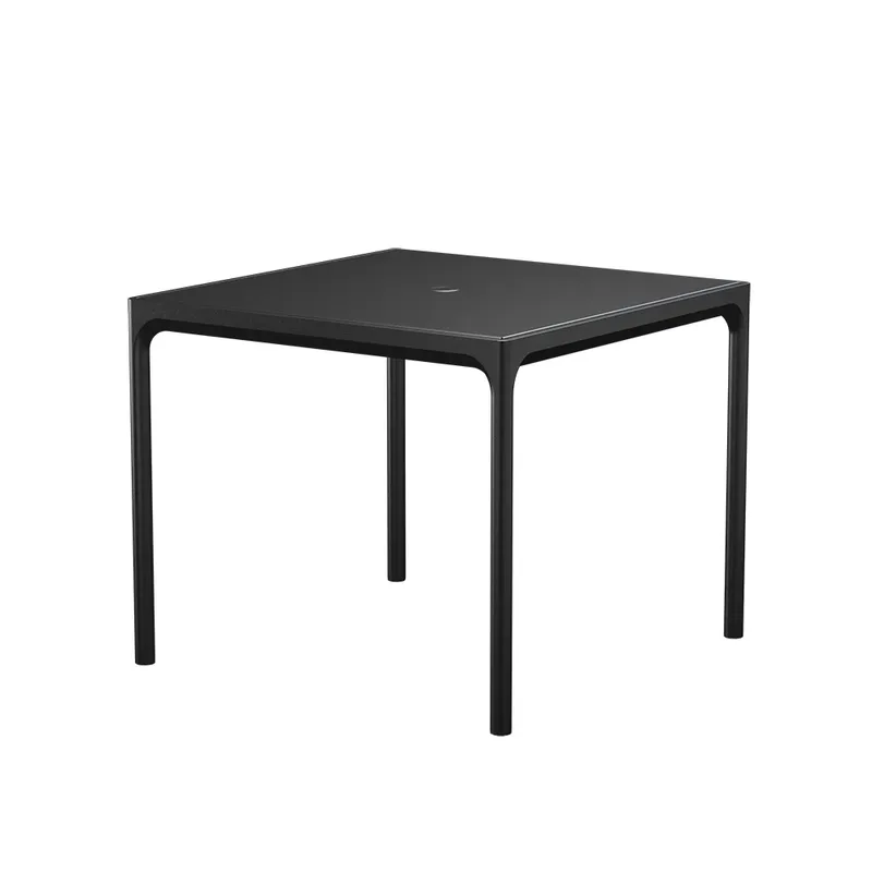 FOUR Aluminiumtisch 90x90 cm schwarz von Houe – Produktfoto