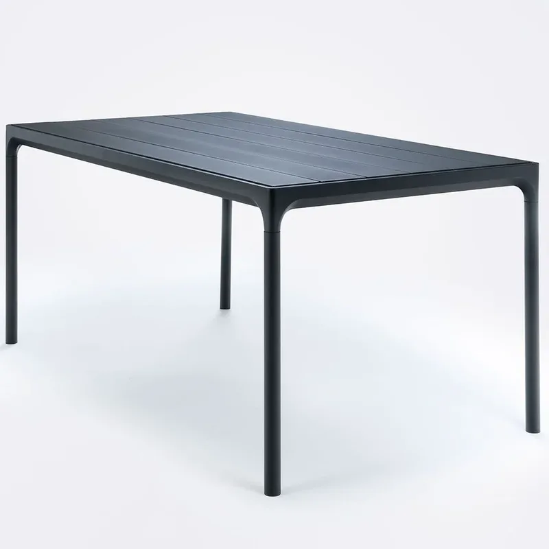 Four Esstisch 160x90 cm schwarz Aluminium van Houe – productfoto
