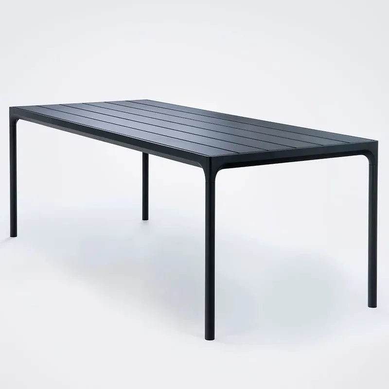 Four Esstisch 270x90 cm schwarz Aluminium von Houe – Produktfoto