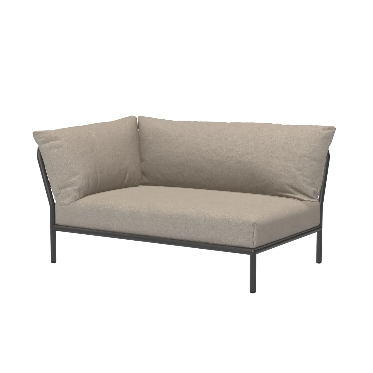 Gepolstertes Gartensofa Level 2 - Beige - Sunbrella Heritage Stoff - Designer Henrik Pedersen by Houe – product photo