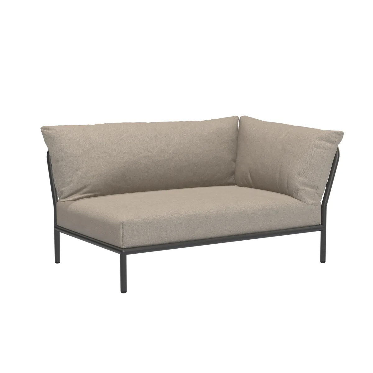 Gepolstertes Gartensofa Level 2 - Beige - Sunbrella Heritage Stoff - Designer Henrik Pedersen by Houe – product photo