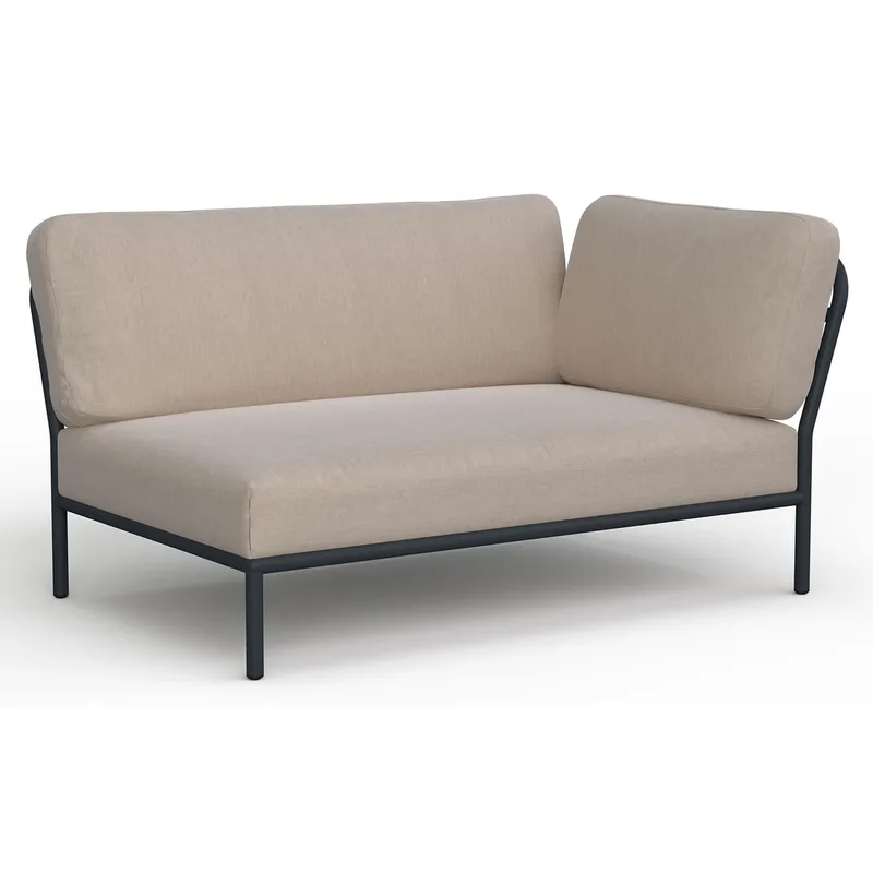 Level lounge sofa ash heritage rechts ecke aluminium van Houe – productfoto