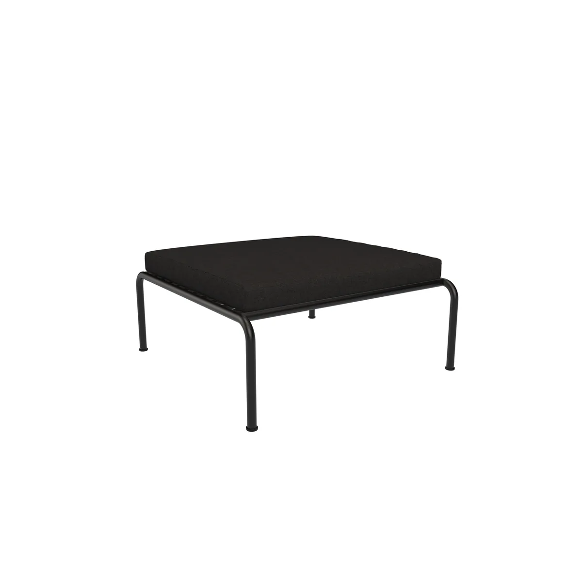 Outdoor-Hocker Avon - Schwarz - thermolackierter Stahl - Designer Henrik Pedersen von Houe – Produktfoto