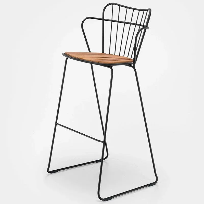 Paon Barhocker schwarzer Stahl von Houe – Produktfoto
