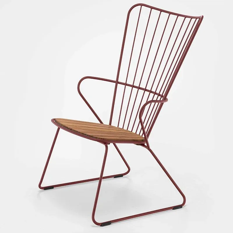 Paon Lounge Chair Paprika Stahl von Houe – Produktfoto