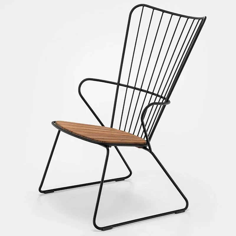 Paon lounge chair schwarz stahl von Houe – Produktfoto