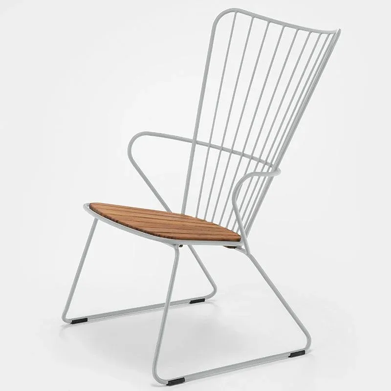 Paon Loungesessel weiß/taupe Stahl von Houe – Produktfoto