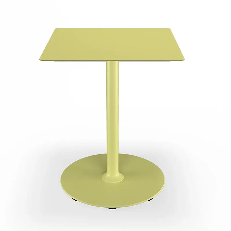 Pico Café table, 60x60 cm, round base Mono Lemon zest von Houe – Produktfoto