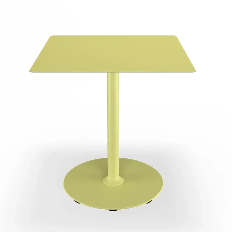 Pico Café table, 70x70 cm, round base Mono Lemon zest von Houe – Produktfoto