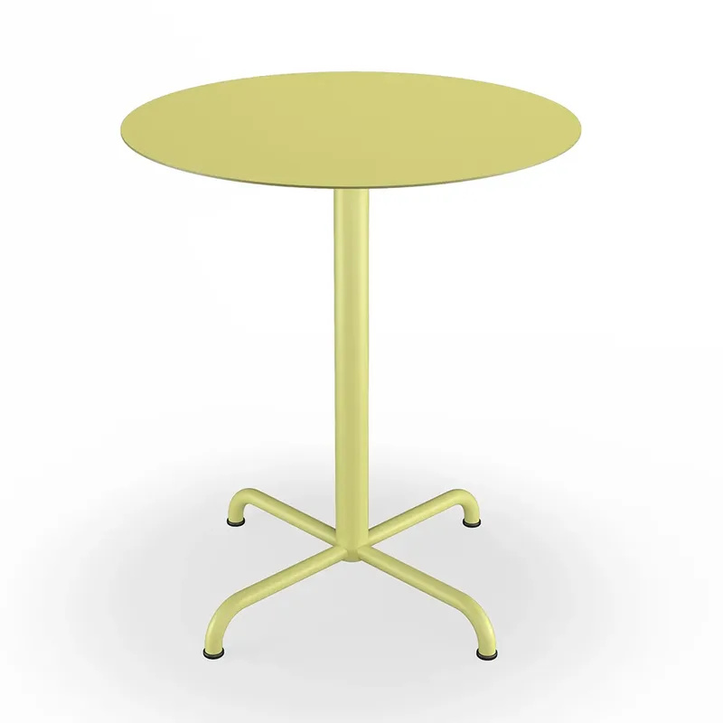 Pico Café table, Ø64 cm, 4 star base Mono Lemon zest von Houe – Produktfoto