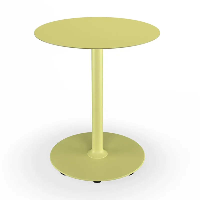 Pico Café table, Ø64 cm, round base Mono Lemon zest by Houe – product photo