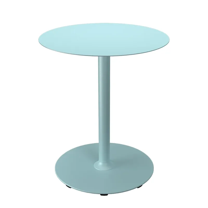 PICO Couchtisch Ø64 cm runder Sockel Ice blue von Houe – Produktfoto