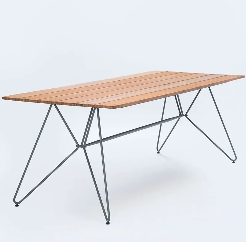 Sketch Esstisch grau 88x220 cm aus Bambus från Houe – produktbild