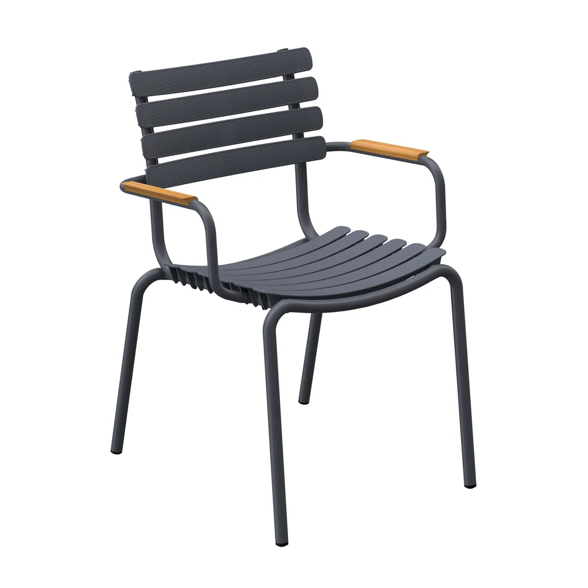 Stapelbarer Sessel ReCLIPS - Grau - Recycelter Kunststoff - Designer Henrik Pedersen van Houe – productfoto