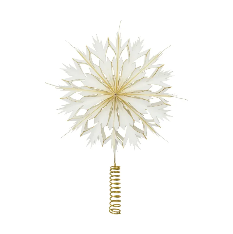 Alsta Spitzenstern Weiß-goldend by House Doctor – product photo