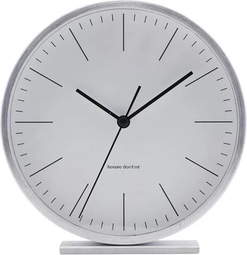 Aps - Clock, Hannah, Silver, dia: 15 cm by House Doctor in Zilver – product photo