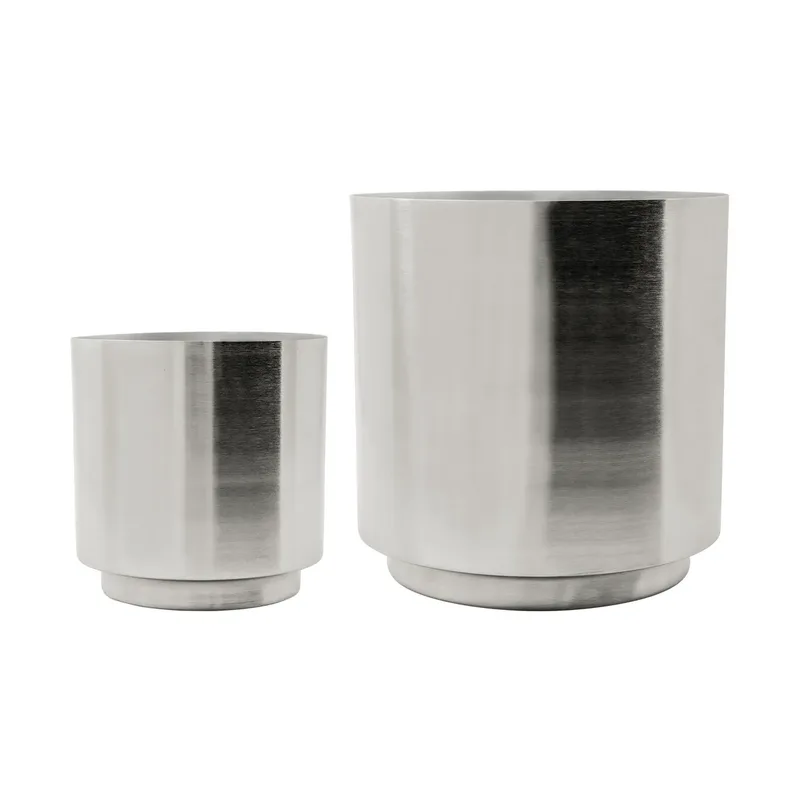 Bailey Übertopf, 2-teilig Silberfinish by House Doctor – product photo
