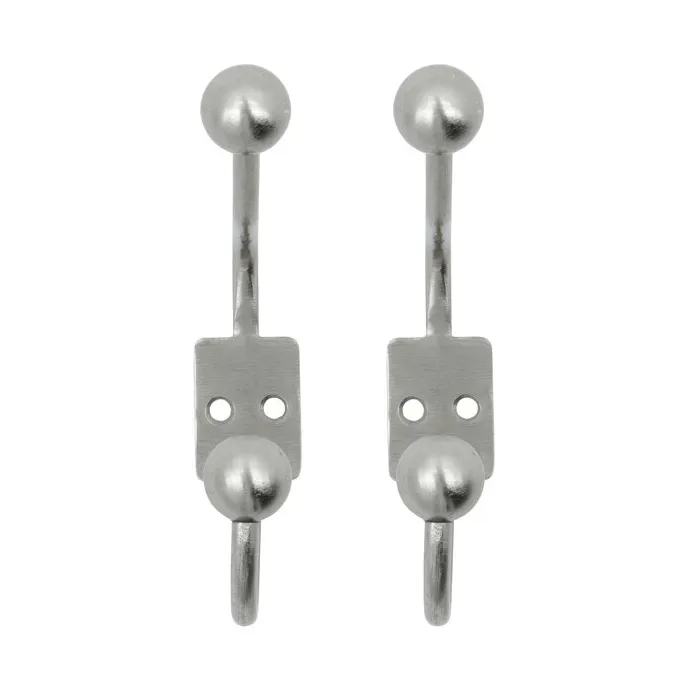 Ball Haken 2er-Pack Silber-Finish, Ø7x13 cm by House Doctor – product photo