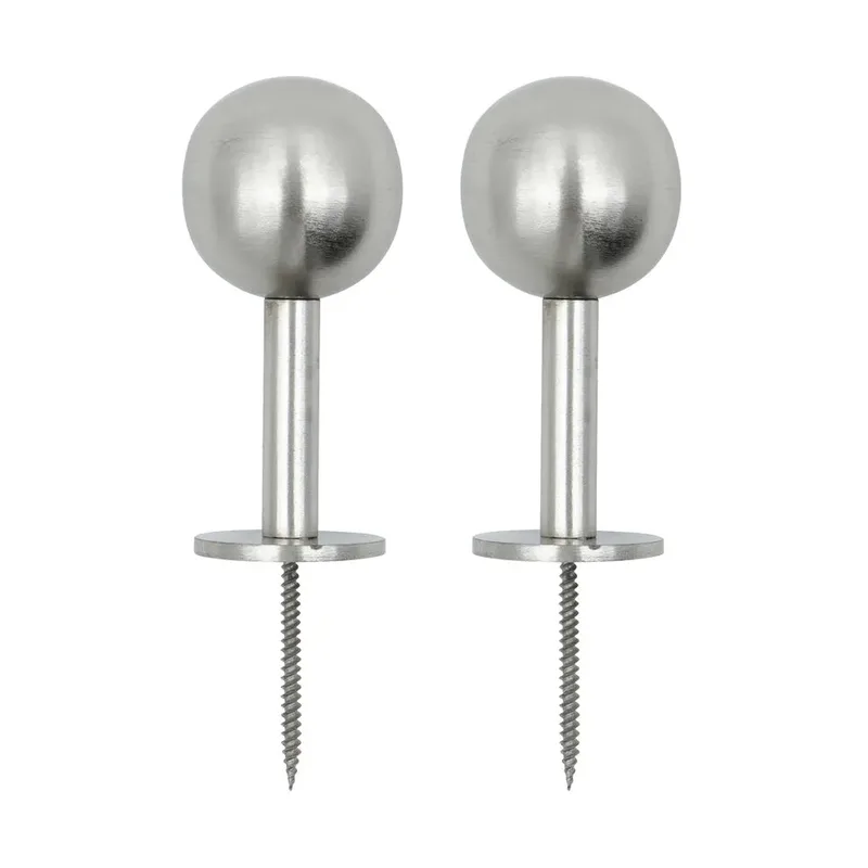 Ball Haken 2er-Pack Silber-Finish, Ø8x4 cm by House Doctor – product photo