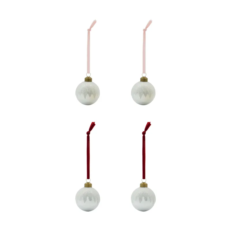 Bano Christbaumkugeln 4er Pack Silber de House Doctor – photo du produit