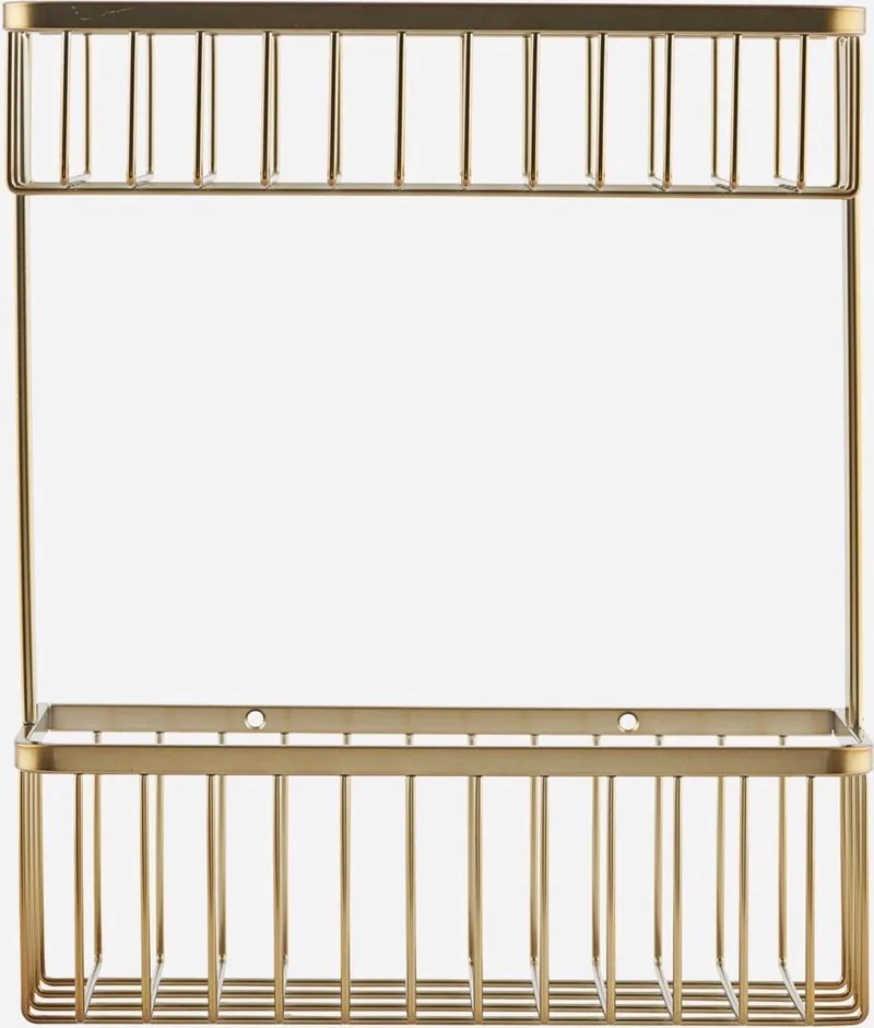 Bath Basket Medium - Brass (WG0321) by House Doctor in [gid://shopify/Metaobject/303390884175] – product photo