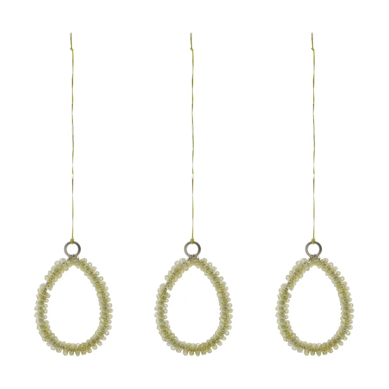 Beads Osteranhänger 3-teilig Champagner de House Doctor – photo du produit