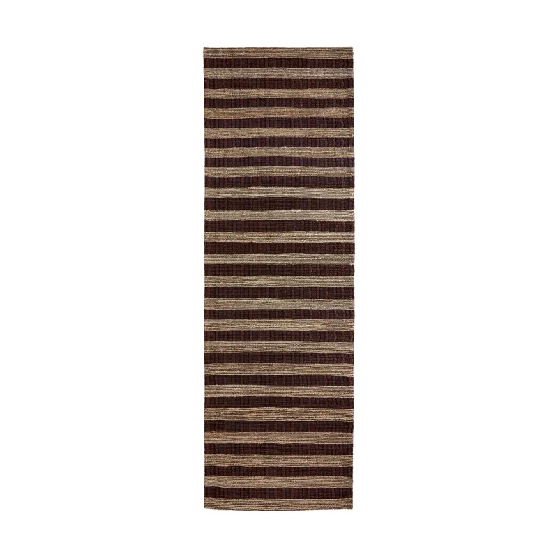 Block Teppich braun-natur 90×300 cm de House Doctor – photo du produit