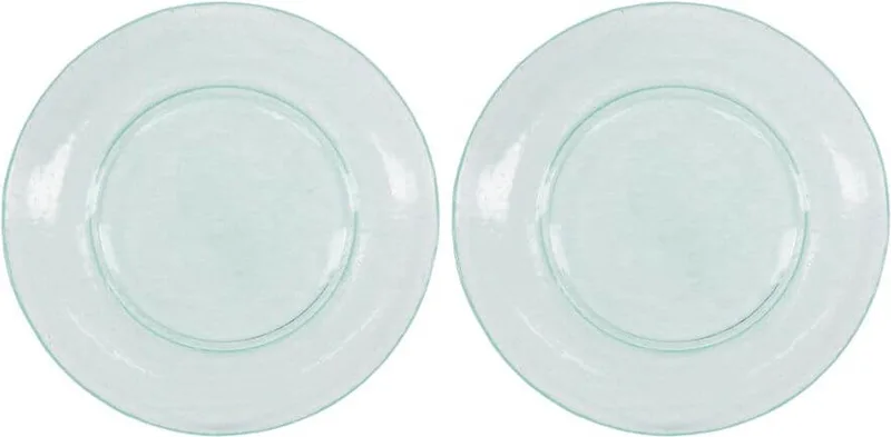 Bord Rain glas 27cm - 2 stuks by House Doctor in Blauw – product photo