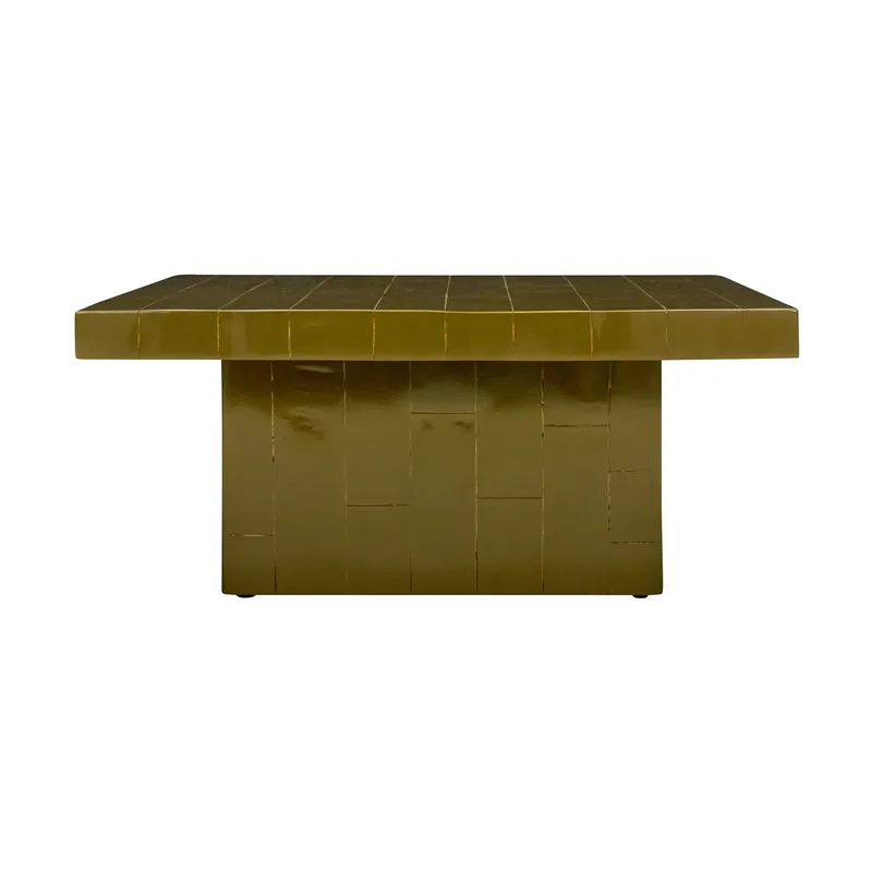 Brick Couchtisch 100x100x44 cm Grün fra House Doctor – produktbillede