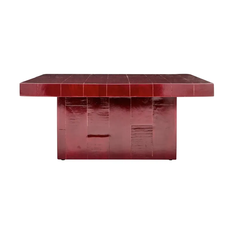 Brick Couchtisch 100x100x44 cm Rot fra House Doctor – produktbillede