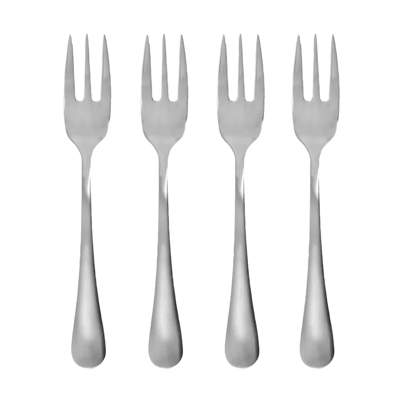 Brush Dessertgabel 4er-Pack Silber Finish de House Doctor – photo du produit