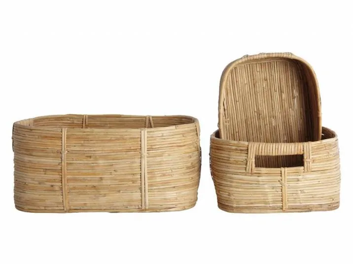 Chaka set van 3 rotan manden by House Doctor – product photo