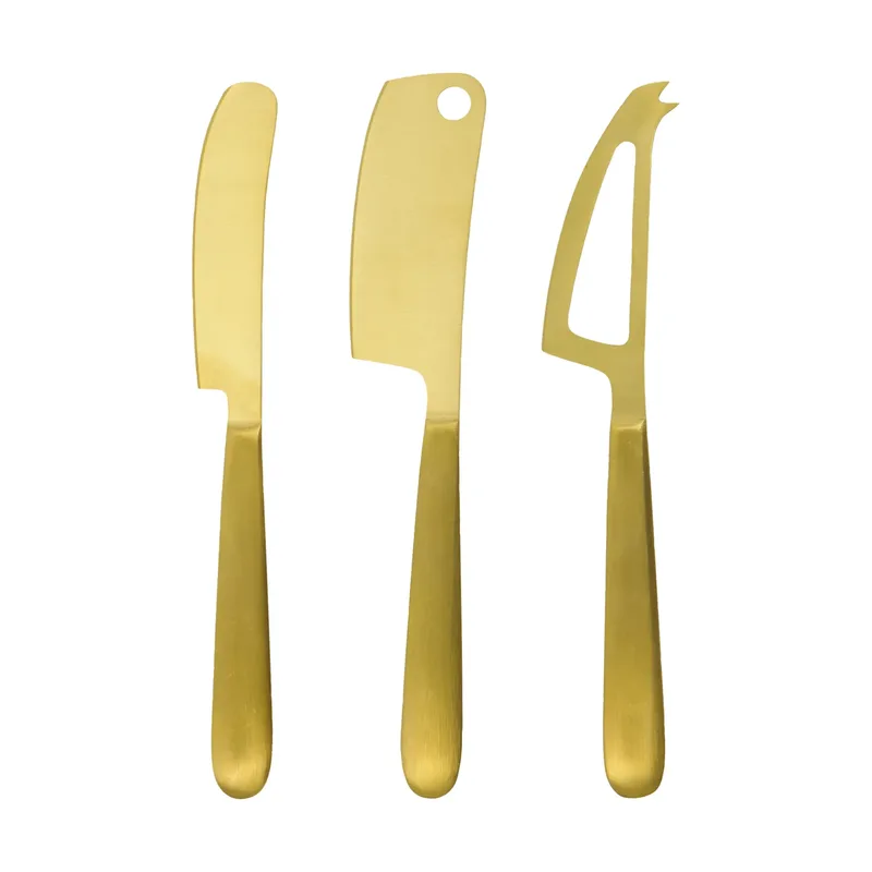 Cheese Käsemesser 3-teilig Gold van House Doctor – productfoto