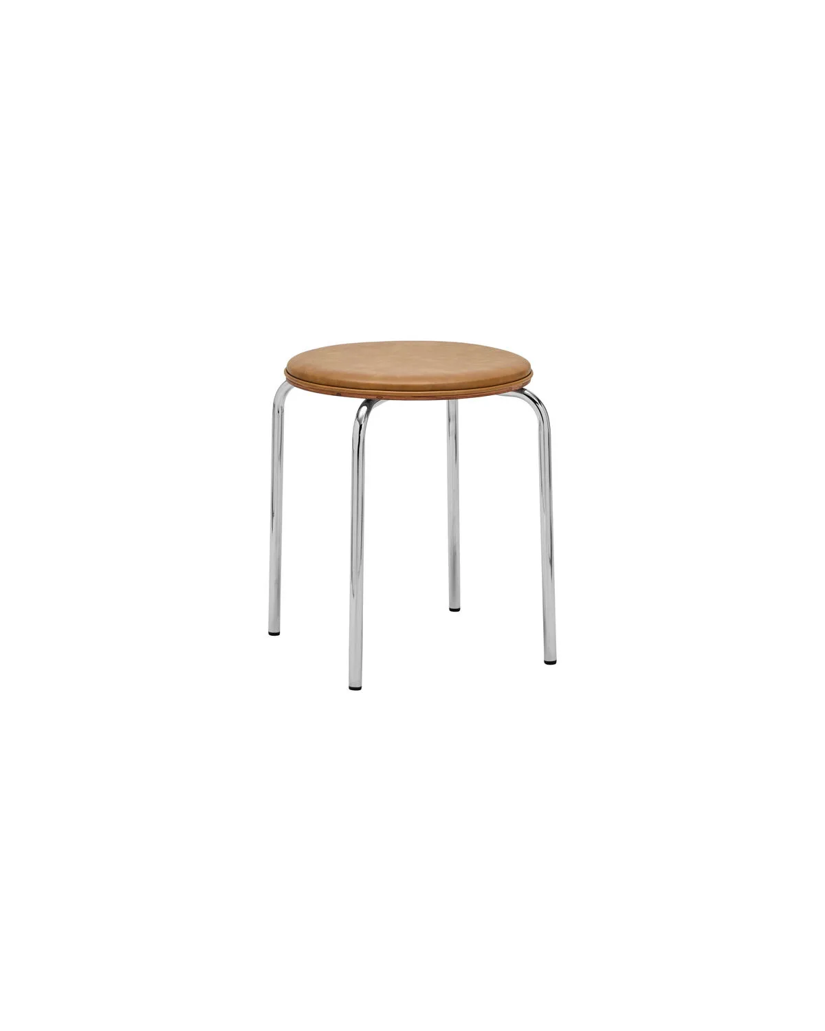 Comma kruk cognac/chroom set van 4 stuks van House Doctor – productfoto