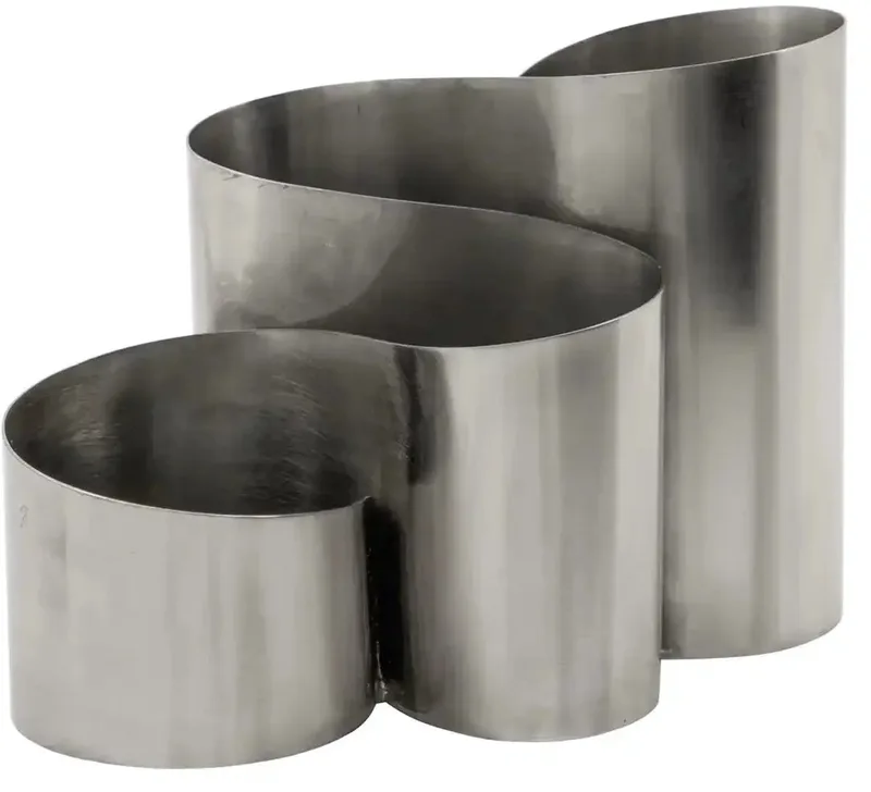 Curve organizer zilver 19cm van House Doctor in [gid://shopify/Metaobject/307231981903] – productfoto