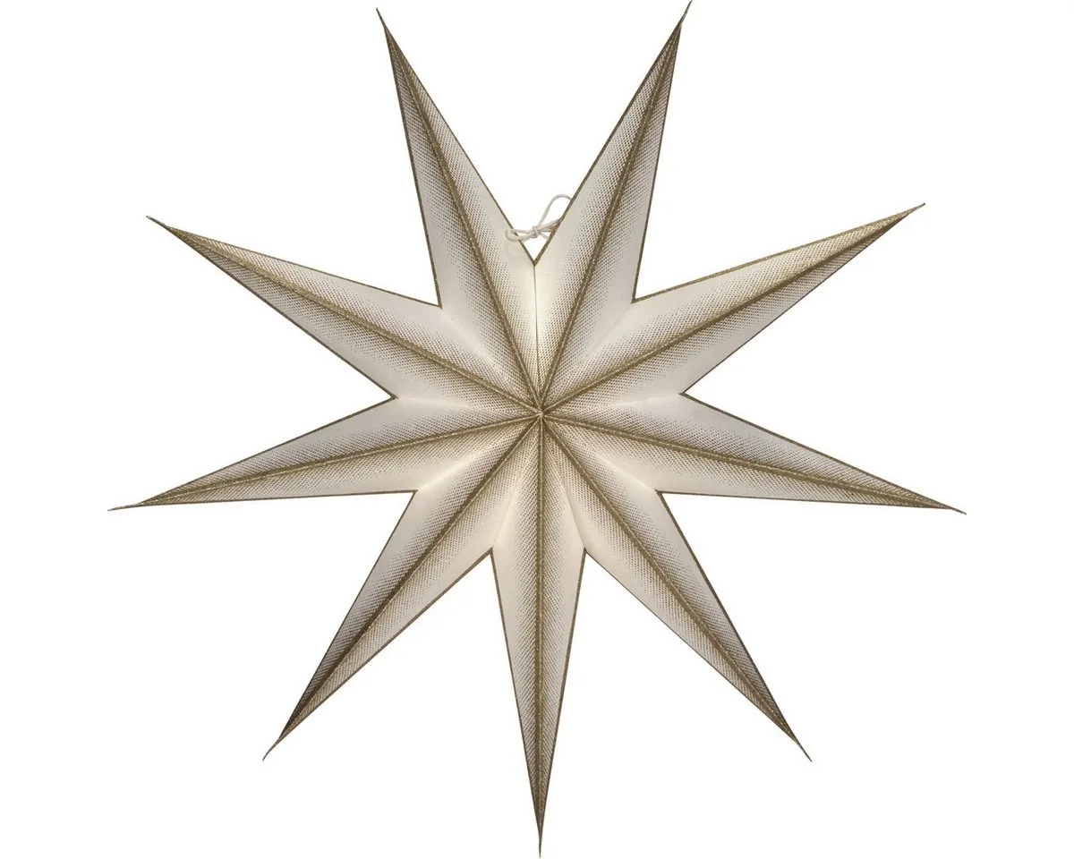 Dekostern Stern 9 POINT off-white champagner, Ø 60cm de House Doctor en Blanc – photo du produit