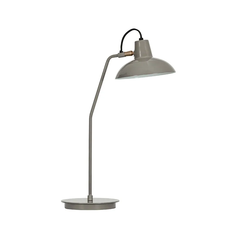 Desk tafellamp, grijs, hoogte 50 cm, E14 - House Doctor - Woonkamer - Metaal von House Doctor – Produktfoto