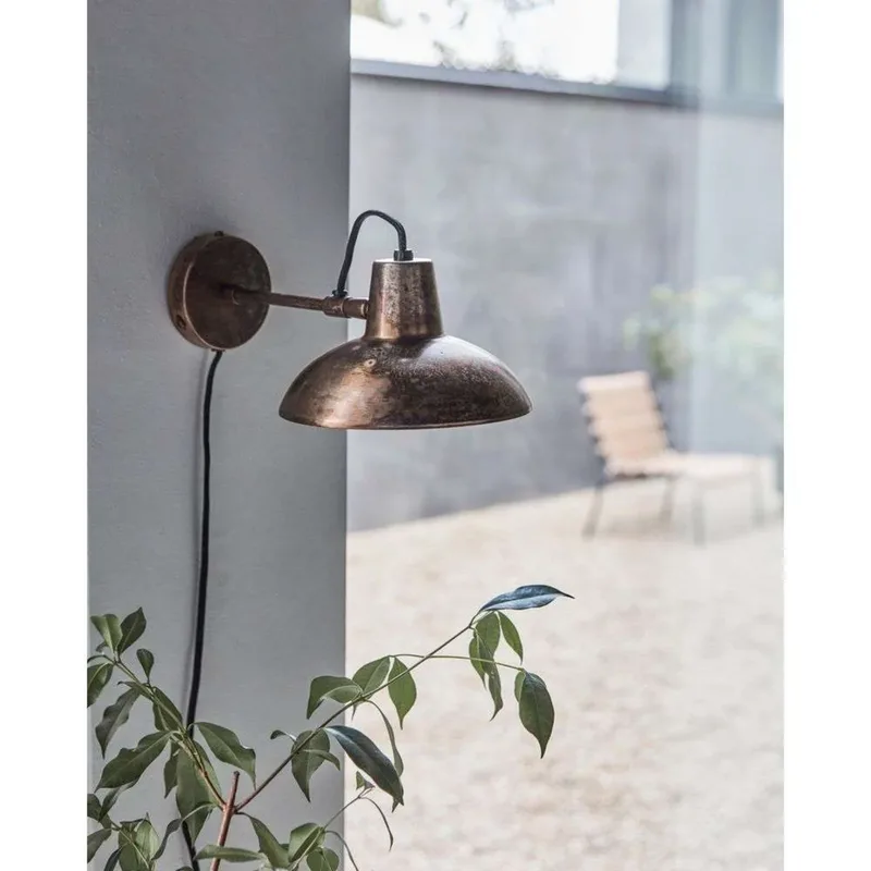 Desk wandlamp bruin, uitval 31 cm, stekker - House Doctor - Woonkamer - Metaal by House Doctor – product photo