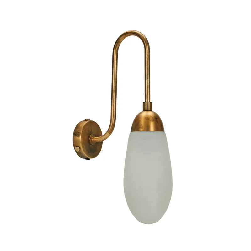 Drop Wandlamp Antiek Geel Koper - House Doctor - Woonkamer - Metaal von House Doctor – Produktfoto