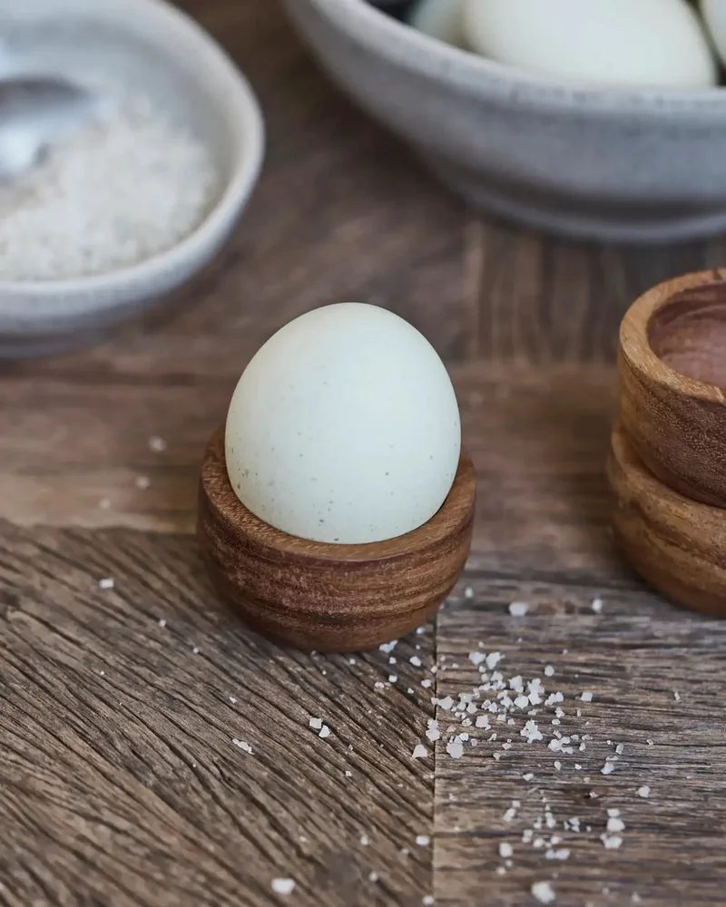Eierdopjes wood naturel - 4 stuks van House Doctor in [gid://shopify/Metaobject/307221758287] – productfoto
