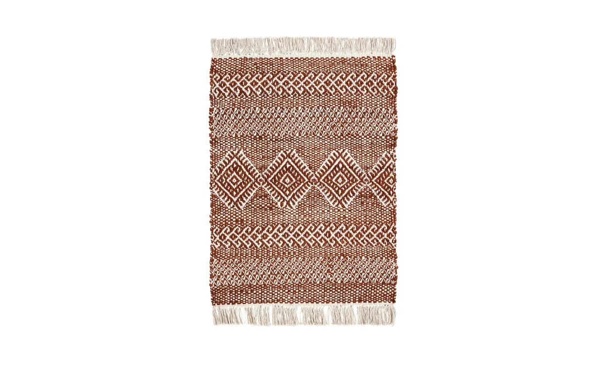 Tapis 60x90 cm Jute et Coton Marron Ethnic de House Doctor – photo du produit