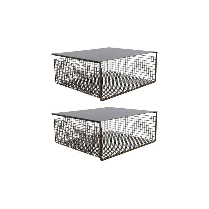 Fari Metallkorb 30x35 cm 2er-Pack Schwarz by House Doctor – product photo