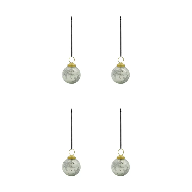 Fiore Christbaumkugel 4er Pack Hellblau von House Doctor – Produktfoto