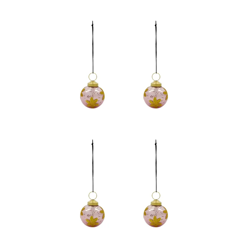 Fiore Christbaumkugel 4er Pack Rosa van House Doctor – productfoto